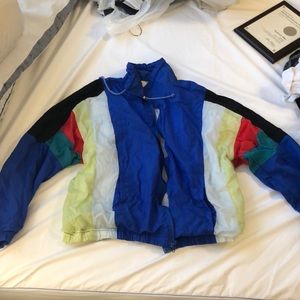 old school windbreaker